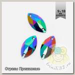 Стразы пришивные акриловые (Resin) Tesoro Crystal арт.TS.ED7.2.04 цв.4 9х18 мм уп.10шт
