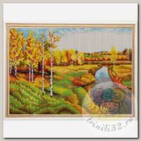 Рисунок на ткани (Бисер) КОНЁК арт. 9959 Золотая осень (И. Левитан) 29х39 см