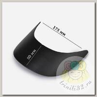 Козырек пористый гнутый арт.TBY-50175-4 разм. 50х175х60мм цв.черный уп.50шт