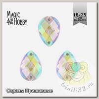 Стразы пришивные акриловые MAGIC 4 HOBBY арт.MG.H.02 18x25 мм капля цв.23АВ уп.50 шт