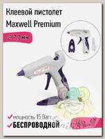Клеевой пистолет аккумуляторный d 7,2мм 15W Maxwell Premium 123-01