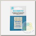 Иглы для бытовых швейных машин Schmetz стандартные 130/705H №70(2)/80(2)/90, уп.5 игл