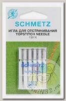 Иглы для бытовых швейных машин Schmetz Топ Стич 130/705H NM №90, уп.5 игл