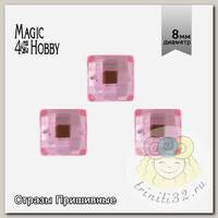 Стразы пришивные акриловые MAGIC 4 HOBBY арт.MG.EF.02 08x08 мм квадрат цв.04 уп.2000 шт