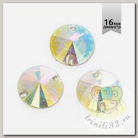 Стразы пришивные акриловые (Resin) Tesoro Crystal арт.TS.ED1.4.10 цв.AB Crystal 16 мм уп.5шт