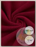 Ткань флис 2-х ст. TBY-0059-S273 190 г/м2 100% ПЭ шир.150см  цв.S273 бордовый уп.10м