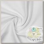 Футер 2х нитка петля Поликоттон стрейч 220г/м2 Twill French Terry цв.белый в рулоне 35м
