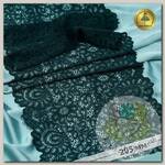 Кружево-стрейч KRUZHEVO арт.TBY.YSTL00839 шир.205мм цв.07 зеленый уп.120м