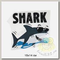 Термотрансфер арт.TBY.1351 Shark 15х14см, уп.10шт
