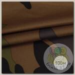 Ткань курточная TBY Дюспо 240T с пропиткой PU MILKY 80г/м2 камуфляж рул.100м