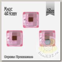 Стразы пришивные акриловые MAGIC 4 HOBBY арт.MG.EF.02 12x12 мм квадрат цв.04 уп.5х20 шт