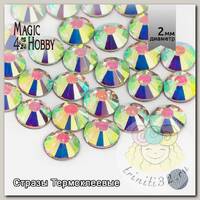 Стразы термоклеевые MAGIC 4 HOBBY SS6 (1,9-2,0мм) цв. Crystal AB уп.288шт