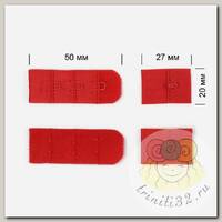Застежка с крючками 3х1 для бюстгальтера TBY-57475 1,9см цв.SD163 красный уп.100шт