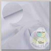 Петельное полотно велкроткань TBY кач.А шир.150см 200г/м2 100% полиэстер  цв.белый уп.50м