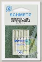 Иглы для бытовых швейных машин Schmetz микротекс (особо острые) 130/705H-M №60, уп.5 игл