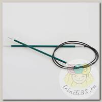 47205 Knit Pro Спицы круговые для вязания Zing 3мм/150см, алюминий, нефтритовый