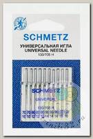 Иглы для бытовых швейных машин Schmetz стандартные130/705H №70(2)/80(3)/90(3)/100(2), уп.10 игл