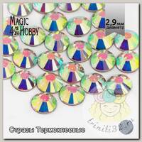 Стразы термоклеевые MAGIC 4 HOBBY SS10 (2,7-2,9 мм)  цв. Crystal AB уп.1440шт
