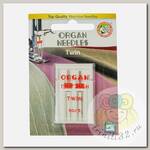 Иглы для бытовых швейных машин ORGAN двойные №80/3, уп.2 иглы