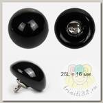 Пуговицы пластик TBY.B306 цв.02 черный 26L на ножке 30шт