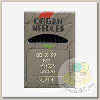 Иглы для промышленных швейных машин ORGAN арт.DCx27 № 90 для оверлочных  уп.10 игл