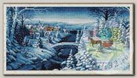 Рисунок на ткани (Бисер) КОНЁК арт. 1263 Зимняя прогулка 25х45 см