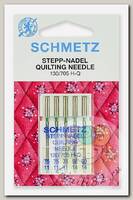 Иглы для бытовых швейных машин Schmetz для квилтинга 130/705H-Q №75(3)/90(2), уп.5 игл
