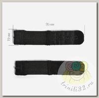 Удлинитель для бюстгальтера 1 крючок TBY.29424 1,9см цв.черный уп 20шт