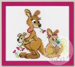 Набор для вышивания РИОЛИС арт.1786 Где гуляли кенгуру 18х15 см