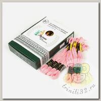 Нитки мулине цв.1004 розовый 24х8м С-Пб