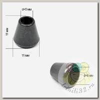 Наконечник для шнура металл TBY OR.0305-5347 (10.85х11.04мм) цв. оксид уп. 100шт