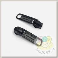 Замок Mzip автомат СП#5 F30 цв.черный/серый уп.100шт