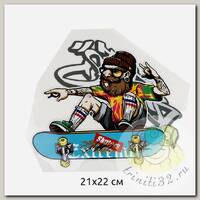 Термотрансфер арт.TBY.1275 Extreme Skaters 21х22см, уп.10шт