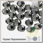 Стразы термоклеевые Xirius 8+8 граней SS16 (3,8-4,0 мм) арт.HF16-12 цв.Black Diamond, уп.100шт