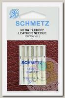 Иглы для бытовых швейных машин Schmetz для кожи 130/705H LL №90, уп.5 игл