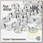 Стразы термоклеевые MAGIC 4 HOBBY SS12 (3,0-3,2мм) цв. Crystal уп.288шт