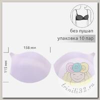 Чашечки под бретель р.75 B (S) без пуш-ап TBY-F6 белый 01 уп.10 пар