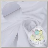 Петельное полотно велкроткань TBY кач.А шир.140см 250г/м2 100% нейлон цв.белый уп.50м