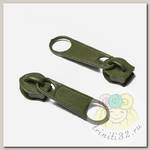 Замок Mzip без фиксатора СП#5 цв.F327 оливковый уп.1000шт