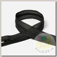Молния Mzip пласт. потайная №3 90см н/р цв.F322 черный уп.50шт