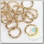 Бусины металлизированные Ideal  арт.5021 цв.золото уп.50г  O23 мм