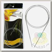 Спицы круговые для вязания на тросиках Maxwell Black 80 см арт.#14 2,0мм