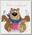 Набор для вышивания мулине НИТЕКС арт.4016 С днем рождения 15х16 см