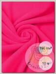 Ткань флис 2-х ст. TBY-0059-F338 190 г/м2 100% ПЭ шир.150см  цв.F338 неон розовый уп.10м