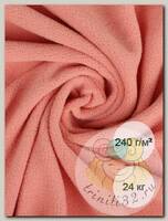 Ткань флис 2-х ст. TBY-0240-F154 240 г/м2 100% ПЭ шир.150см  цв.F154 лососевый рул.24кг