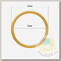 Кольцо для бюстгальтера d18мм металл TBY-H15 цв.05 золото, уп.100шт