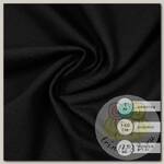 Футер 2х нитка петля Поликоттон стрейч 220г/м2 Twill French Terry цв.черный в нарезке 1м
