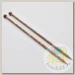 20220 Knit Pro Спицы прямые для вязания Symfonie 5,5мм/35см, дерево, многоцветный, 2шт