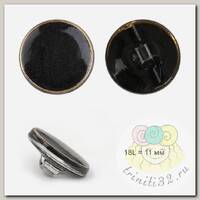 Пуговицы пластик TBY.B301 цв.05 черный 18L на ножке 30шт