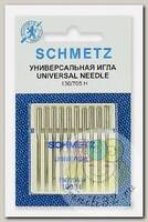 Иглы для бытовых швейных машин Schmetz стандартные 130/705H №100, уп.10 игл